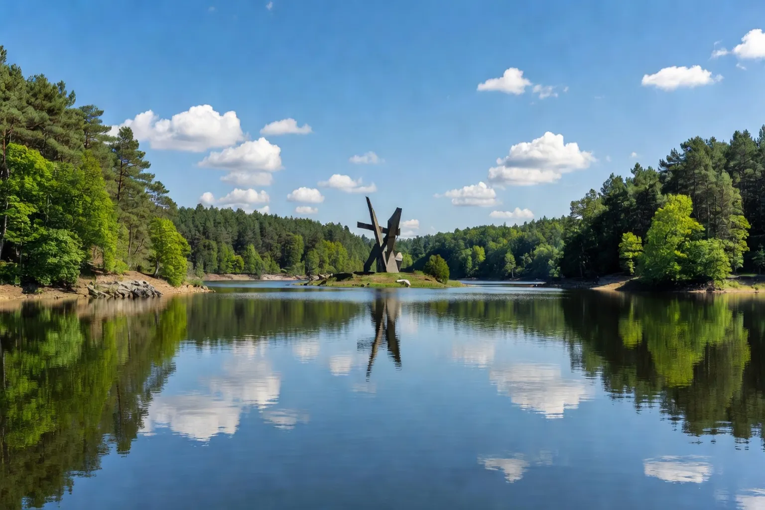 Étang de Vassivière — Lac, art contemporain et nature en Creuse