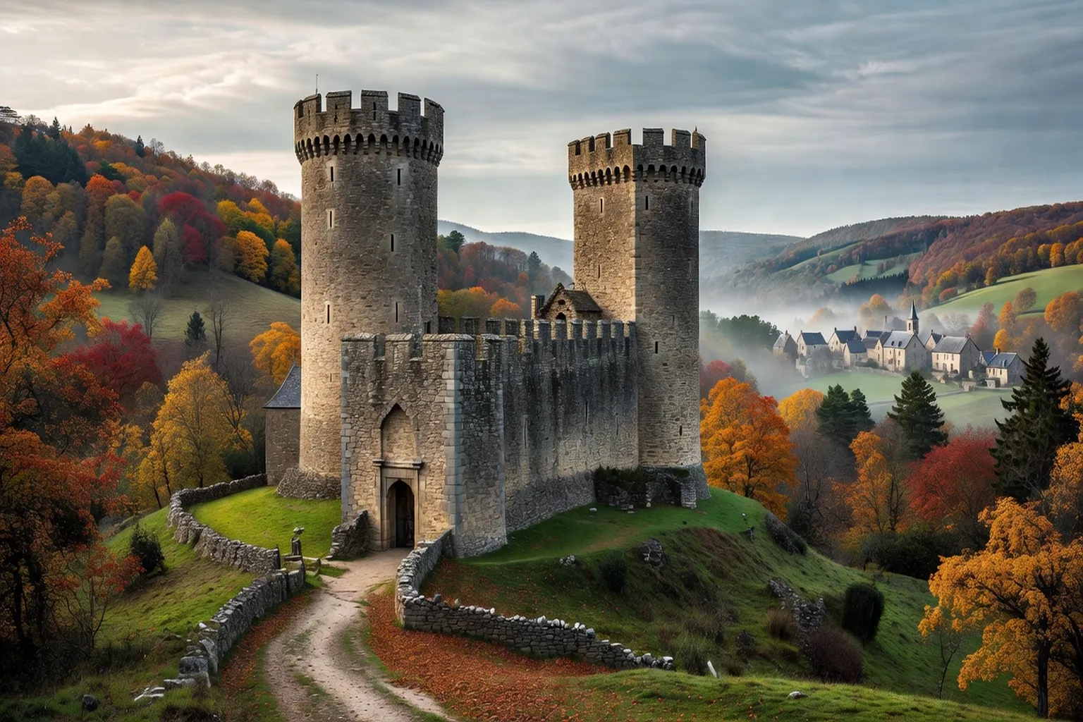 Histoire du château de Crocq — Architecture médiévale en Creuse