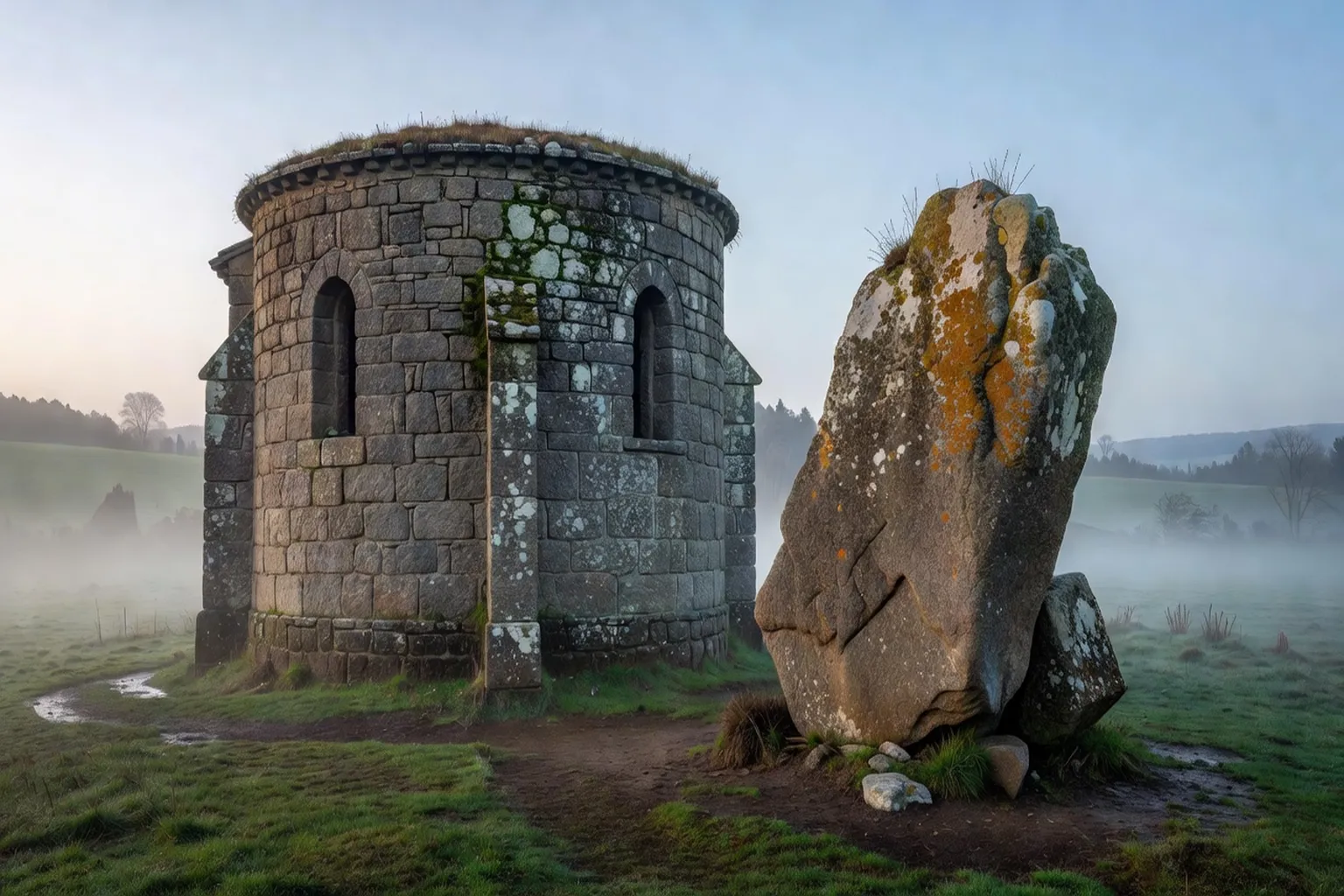 Patrimoine religieux de Creuse — Chapelles romanes et dolmen d'Urbe