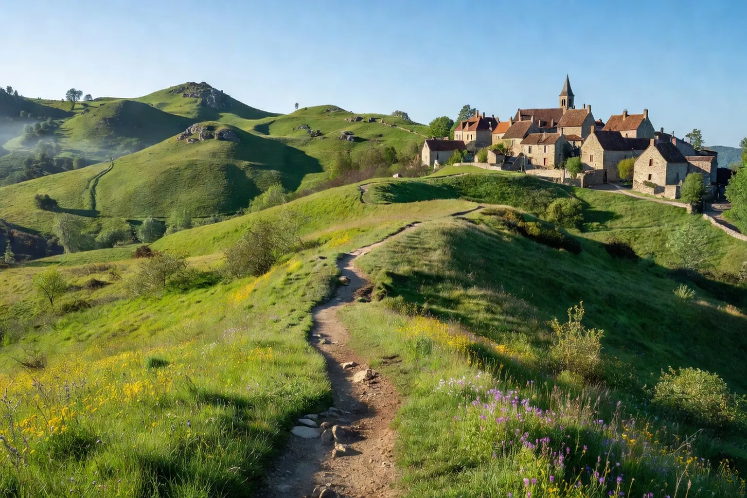 Randonnées et patrimoine en Creuse — Circuits autour de Crocq