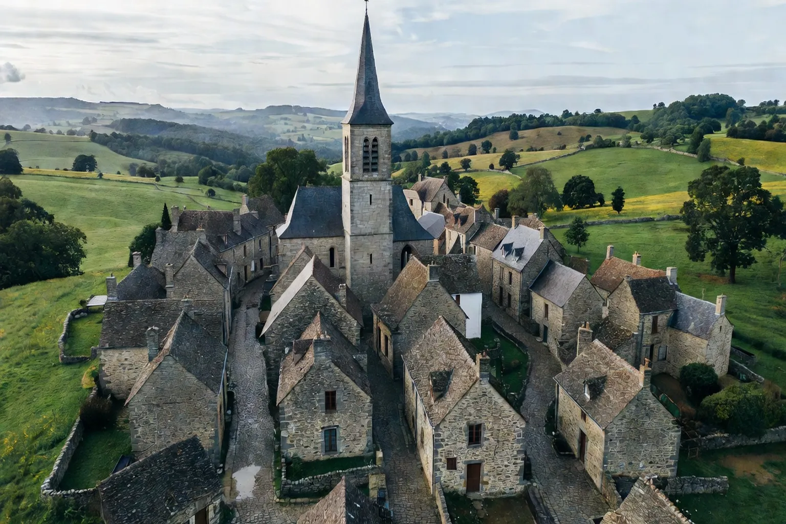 Crocq, cité médiévale : village pittoresque de la Creuse